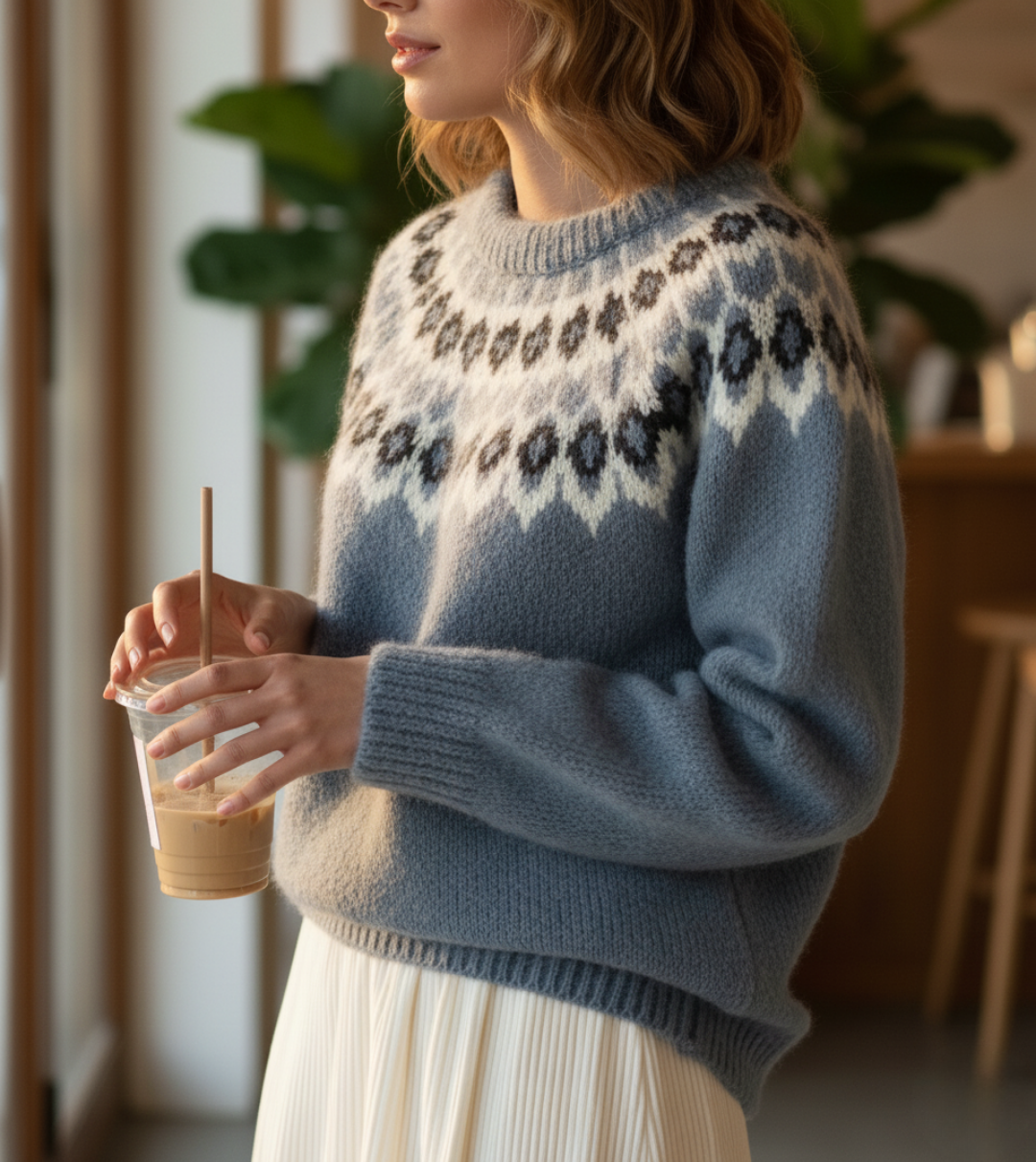 Canuck™| THE CORALIE JACQUARD | RETRO SWEATER