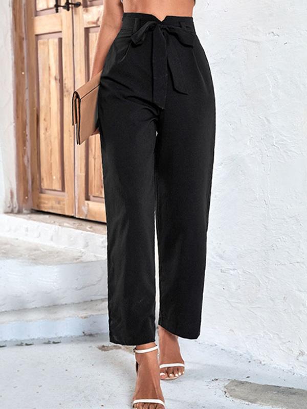 Canuck™| Belted Commuting High-waisted Wide-leg Pants for The Workplace 53110366