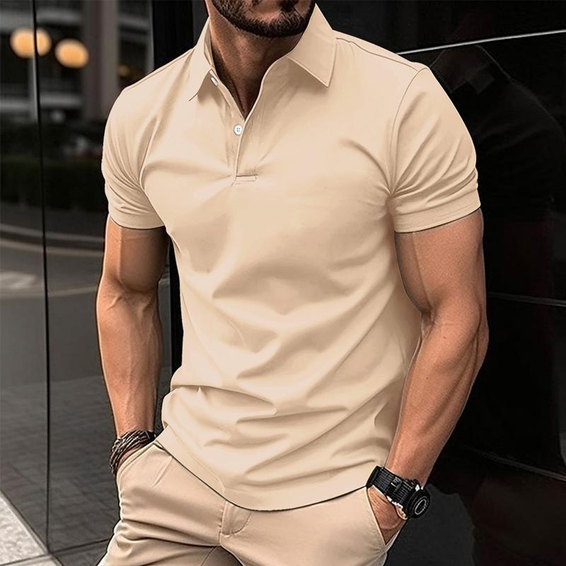 Canuck™| Casual Solid Color Short Sleeved Polo Shirt