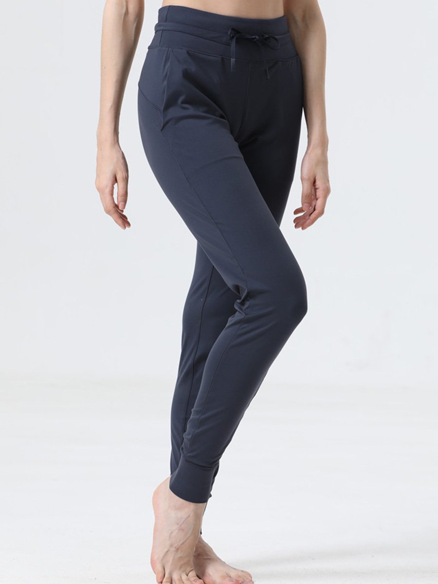 Canuck™| Casual Elastic High Waist Cuffed Sports Fitness Yoga Pants