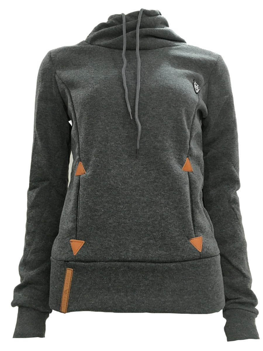 Canuck™| Fashion Hooded Long Sleeve Pocket Embroidery Hooded Fleece Sweatshirt