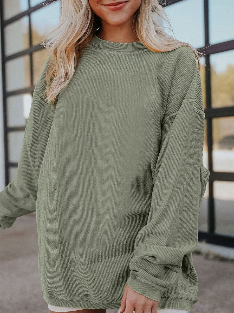 Canuck™| Casual and Comfortable Loose Round Neck Long Sleeve Sweatshirt