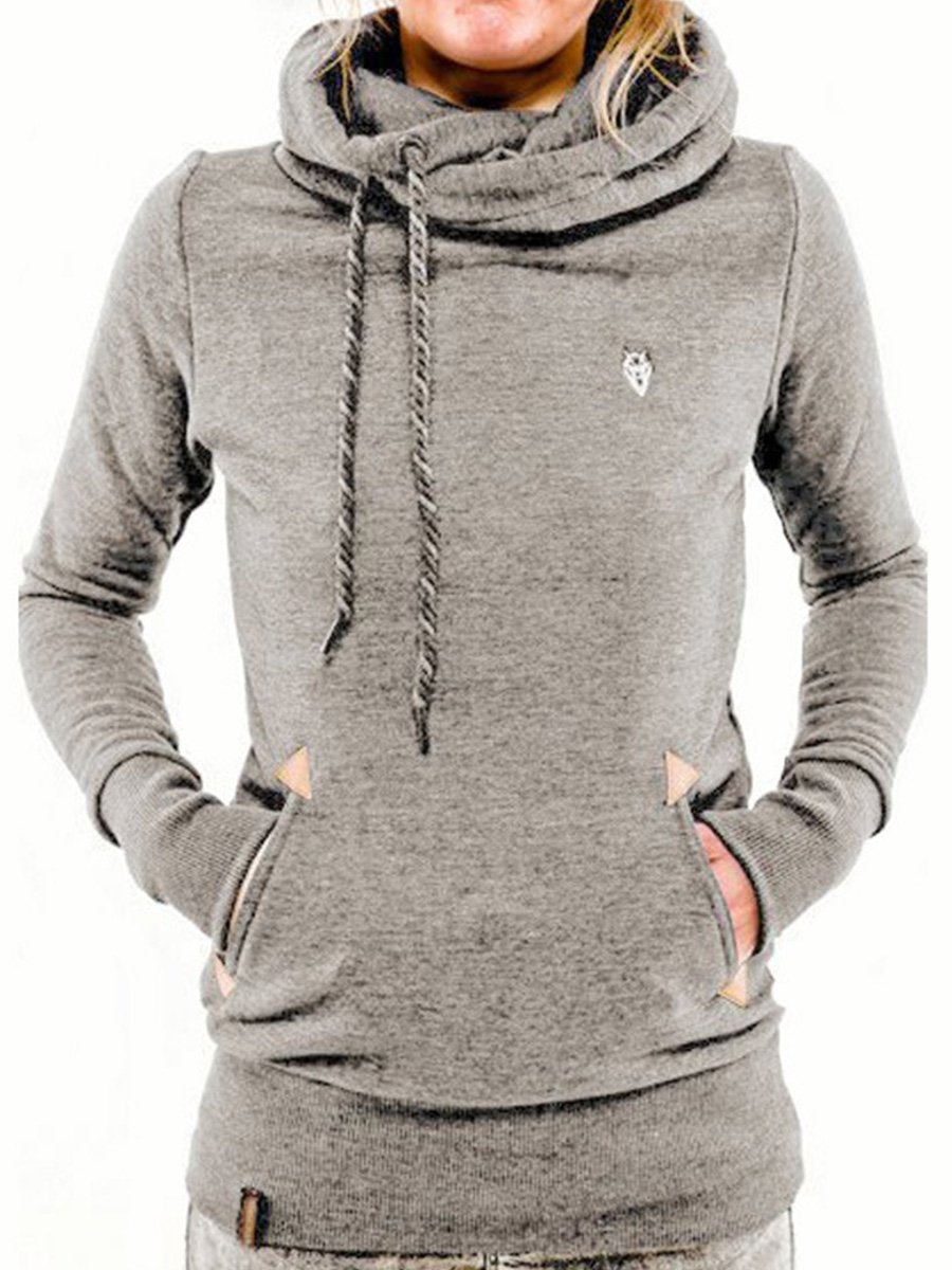 Canuck™| Fashion Hooded Long Sleeve Pocket Embroidery Hooded Fleece Sweatshirt