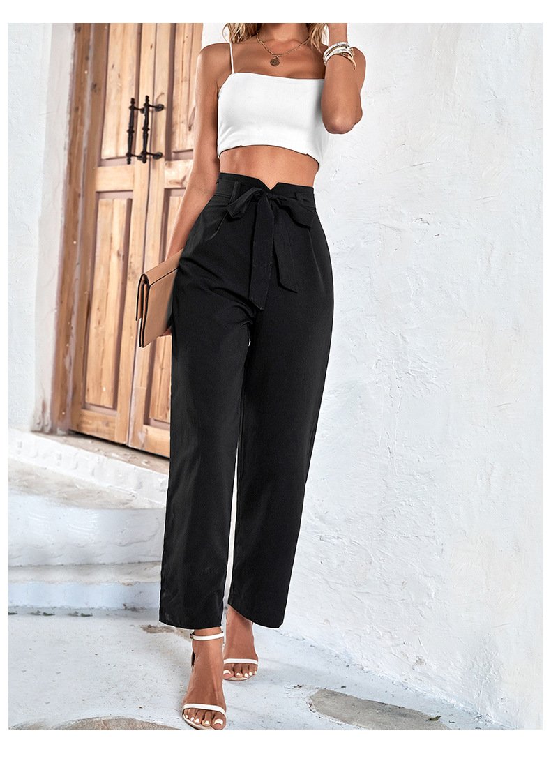 Canuck™| Belted Commuting High-waisted Wide-leg Pants for The Workplace 53110366