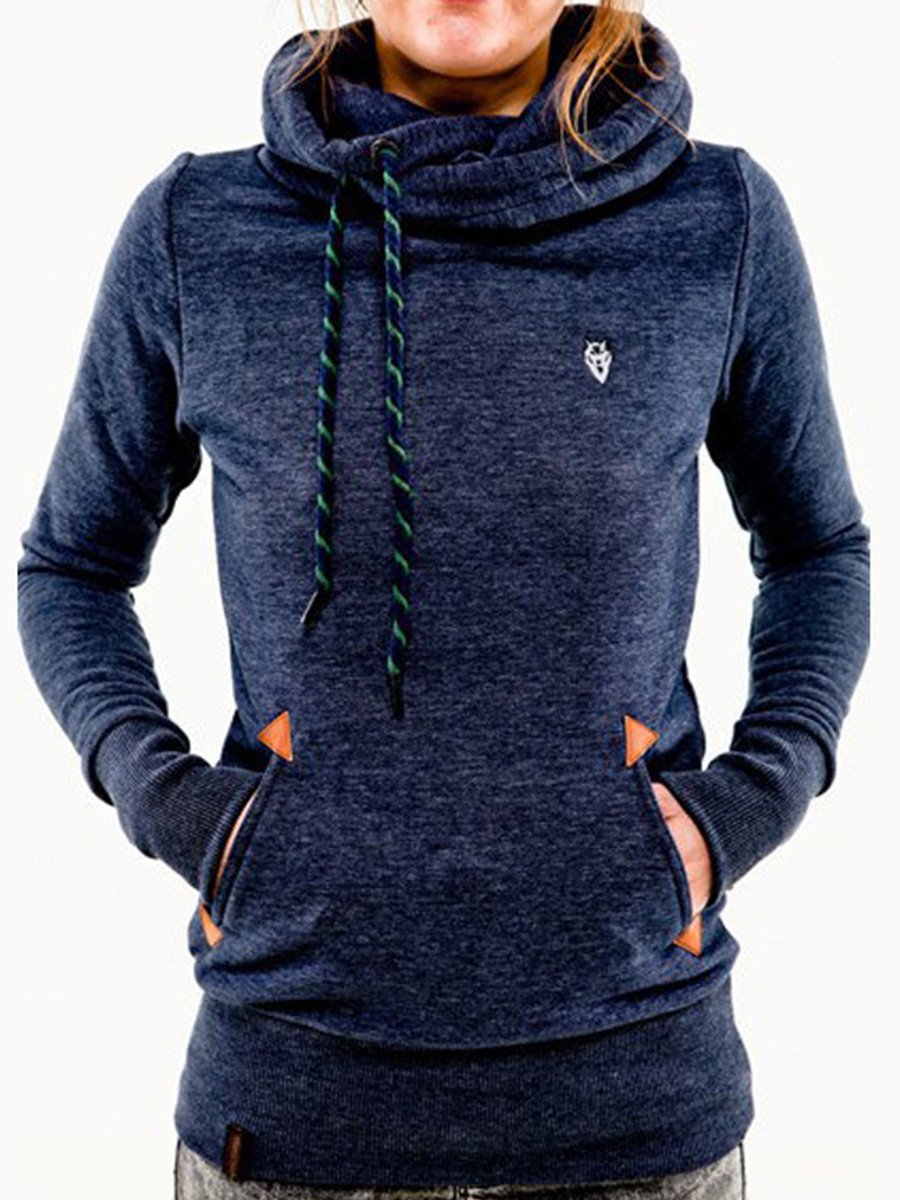 Canuck™| Fashion Hooded Long Sleeve Pocket Embroidery Hooded Fleece Sweatshirt
