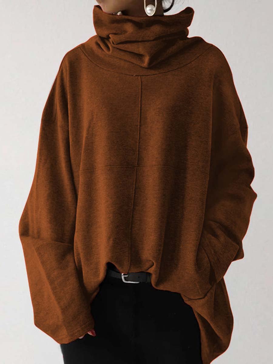 Canuck™| Oversize Casual Long-sleeved Turtleneck Sweatshirt