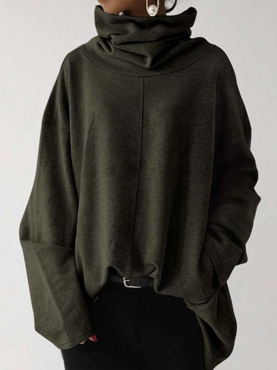 Canuck™| Oversize Casual Long-sleeved Turtleneck Sweatshirt