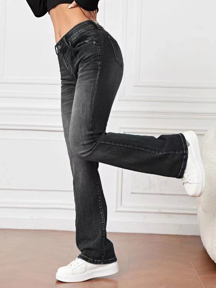 Canuck™| Fashionable and Versatile High Waist Bootcut Jeans