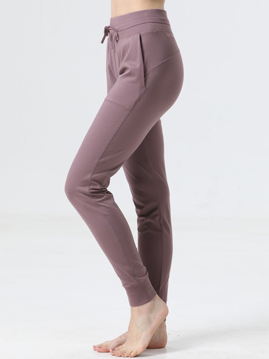 Canuck™| Casual Elastic High Waist Cuffed Sports Fitness Yoga Pants