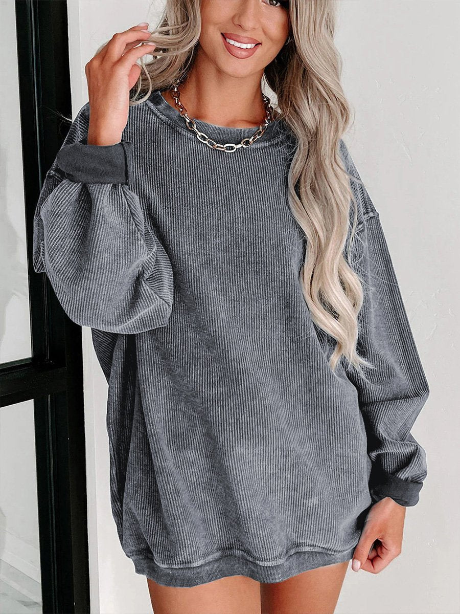 Canuck™| Casual and Comfortable Loose Round Neck Long Sleeve Sweatshirt