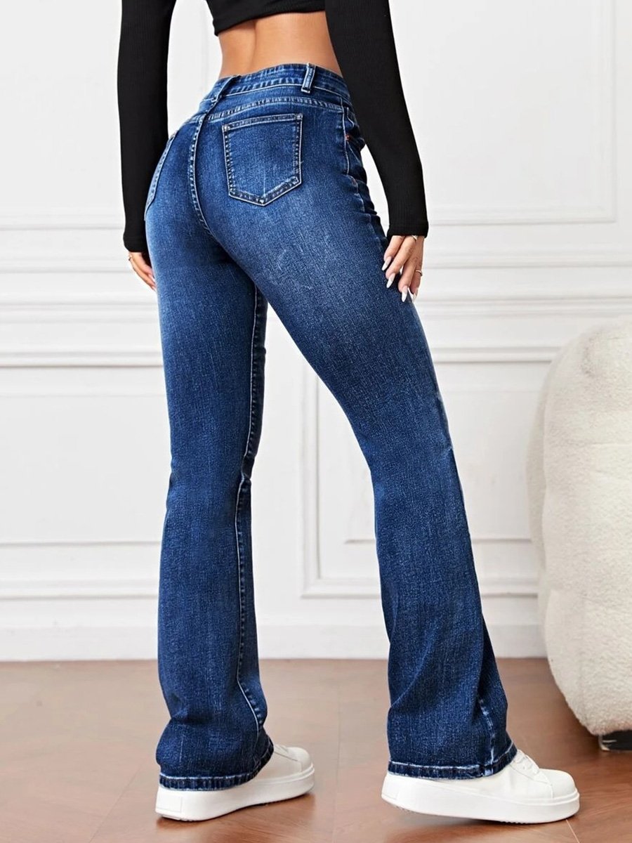 Canuck™| Fashionable and Versatile High Waist Bootcut Jeans