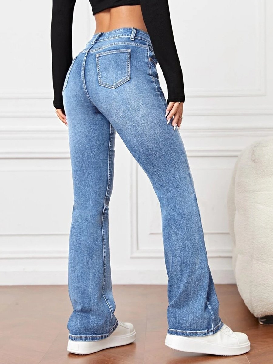 Canuck™| Fashionable and Versatile High Waist Bootcut Jeans