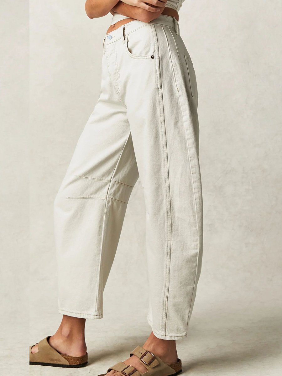 Canuck™| Casual Loose Mid-Rise Tube Jeans