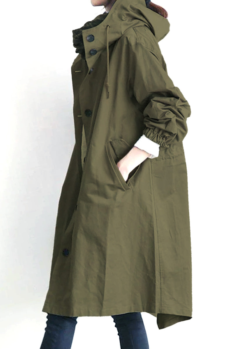 Canuck™|Water Resistant Oversized Hooded Windbreaker Rain Jacket