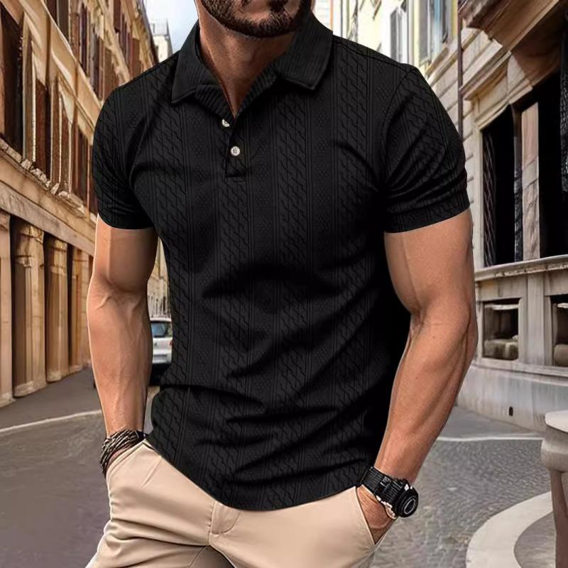 Canuck™| Jacquard Texture Short-Sleeved Polo Shirt